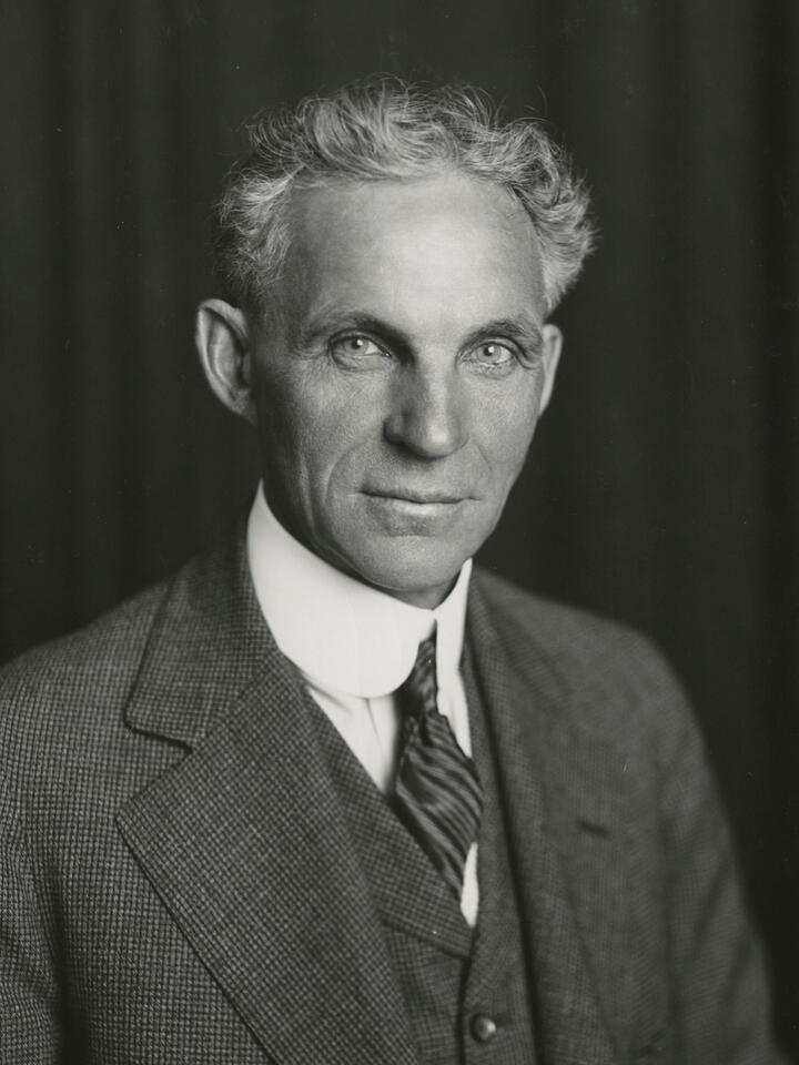 Portrait of Henry Ford, 1915 (courtesy of The Henry Ford Collections)